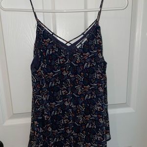 Blue camisole style blouse
